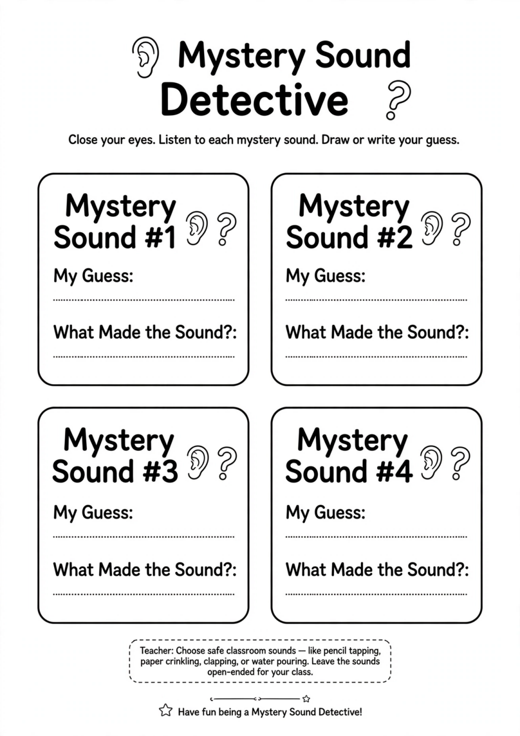 Mystery Sound Detective