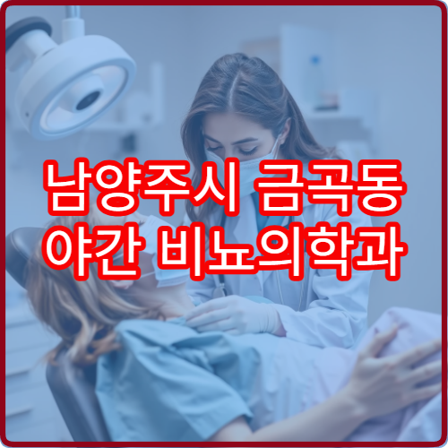 남양주시 금곡동 야간 비뇨의학과 방광염 증상 진료