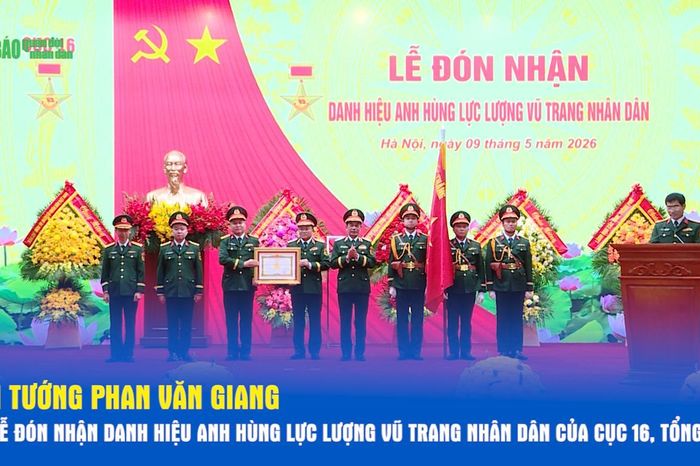 Đại tướng Phan Văn Giang dự Lễ đón nhận Danh hiệu Anh hùng lực lượng vũ trang nhân dân của Cục 16, Tổng cục II - Báo Quân Đội Nhân Dân