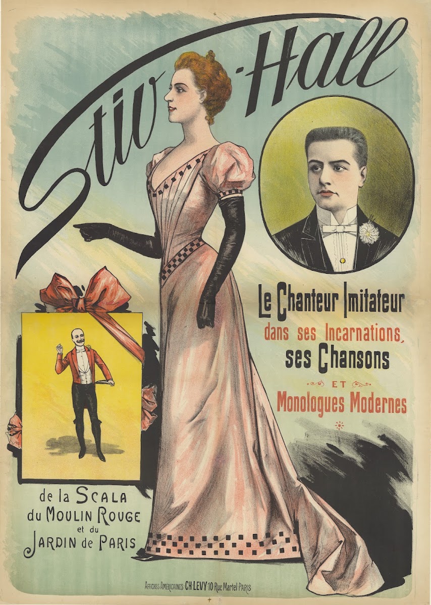 Stiv Hall de la Scala du Moulin Rouge et du Jardin de Paris le chanteur imitateu