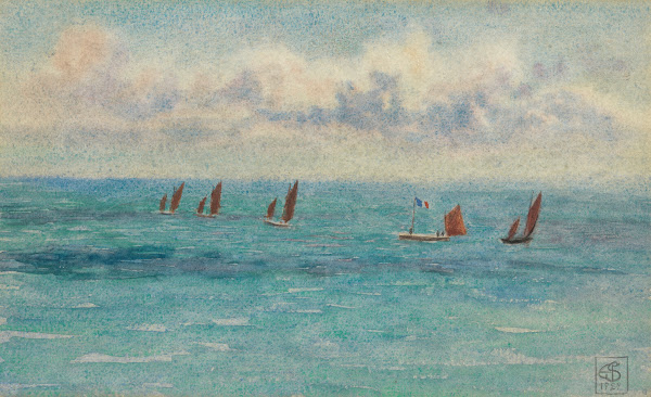 French yachts at sea 1929