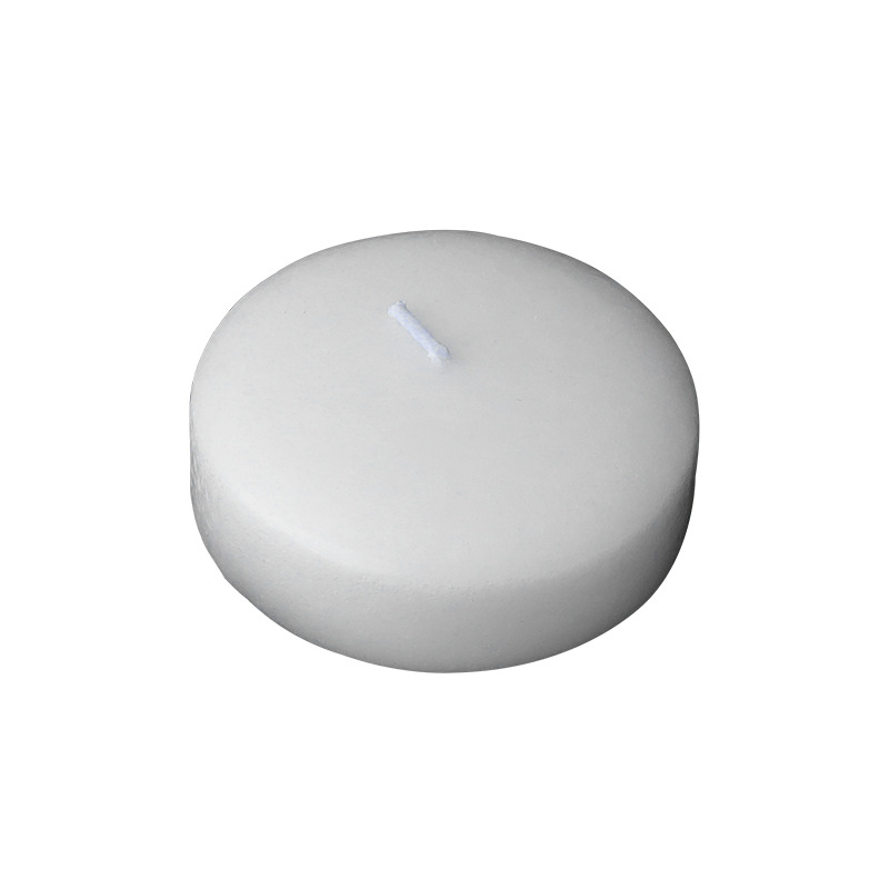 Soy wax floating candles, cylindrical
