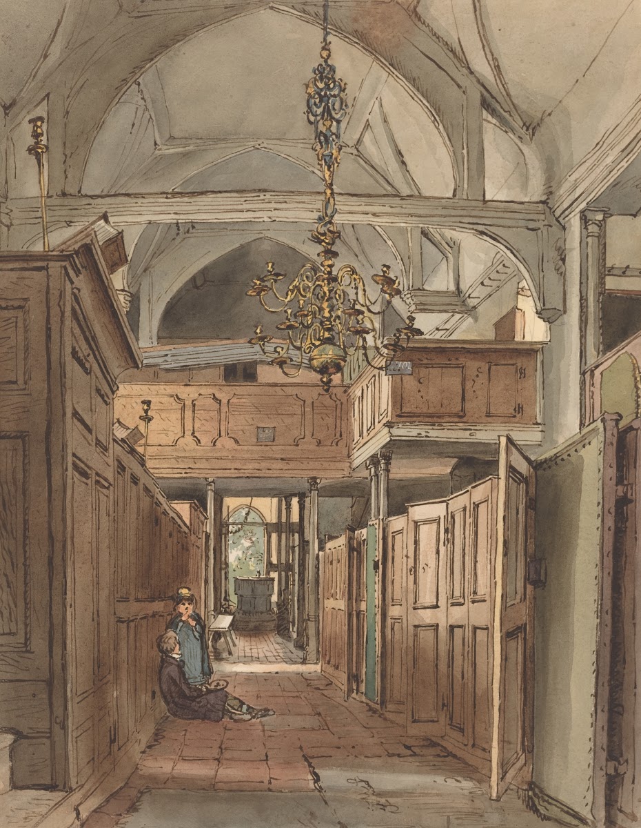 Interior of Bushey Church 1815 1820