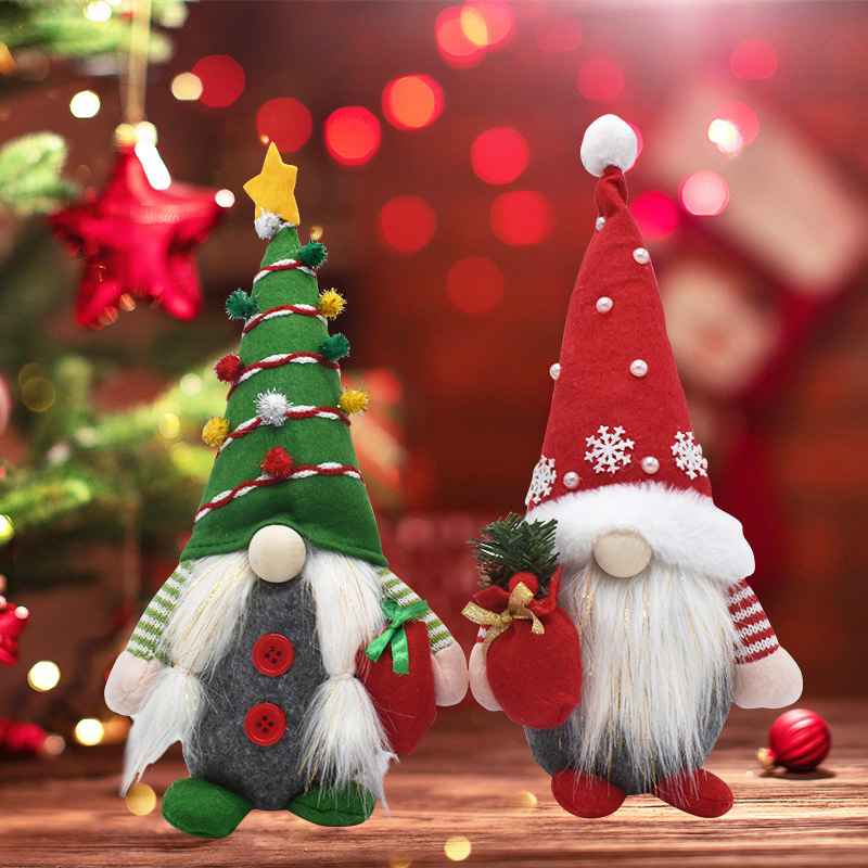 Weihnachts-Wichtel Dekofigur aus Stoff