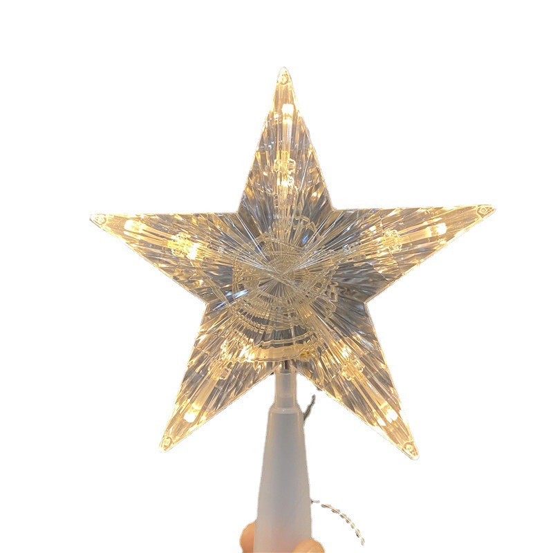 Luminous Christmas Tree Star, warm white or colorful