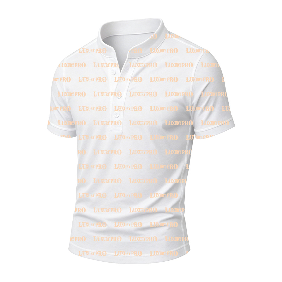 AOP SON Three Button Polo