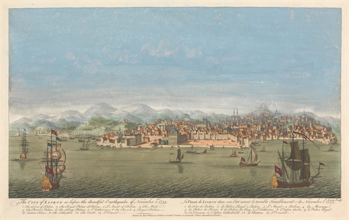 The City of Lisbon as before the dreadful Earthquake of November 1st 1755