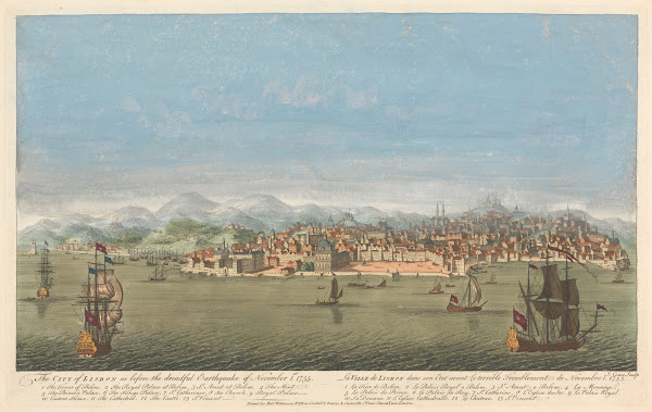 The City of Lisbon as before the dreadful Earthquake of November 1st 1755
