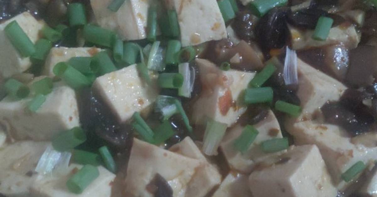 Đậu hủ sốt tứ xuyên chay