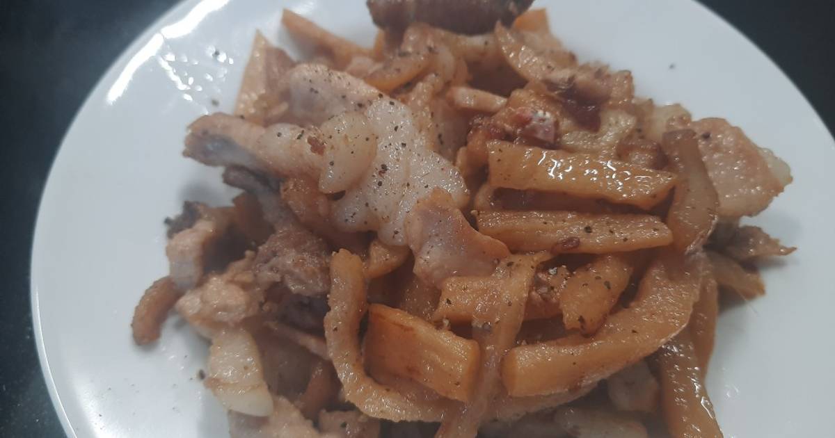 Thịt xào củ cải muối