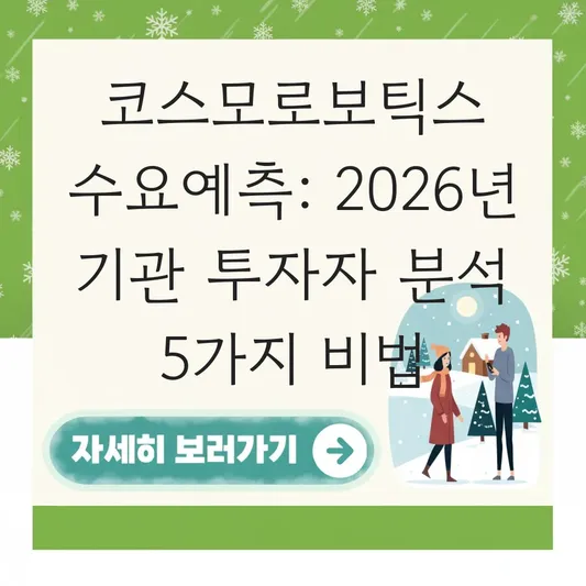 코스모로보틱스 기관 투자자 수요예측 결과 분석