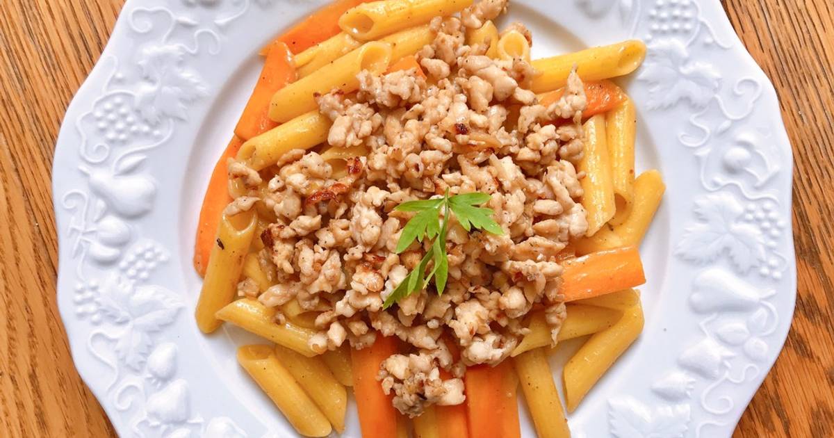 Nui Ống Xào Phủ Thịt Băm Rang