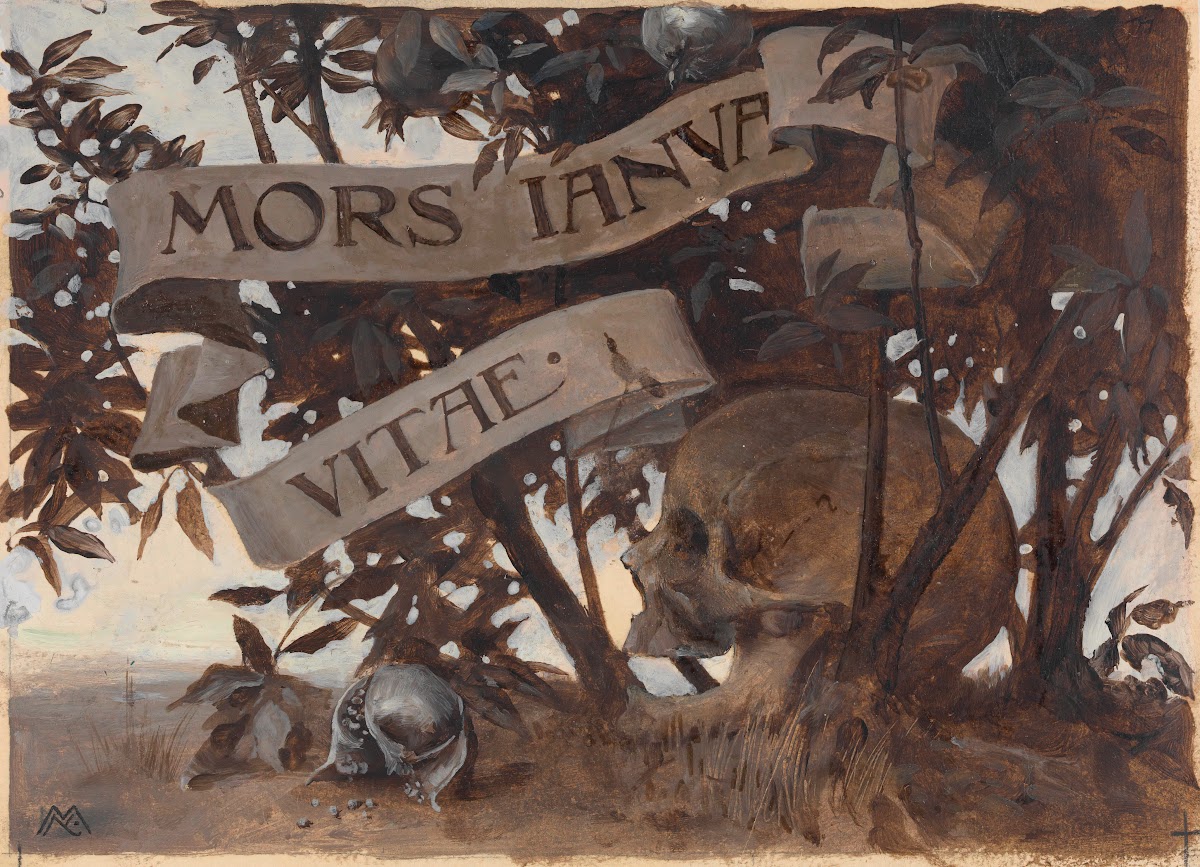 Mors Janua Vitae Death is the gate to life 1895