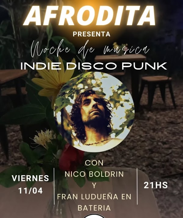 Noche de música Indie Disco Punk con Nico Boldrin