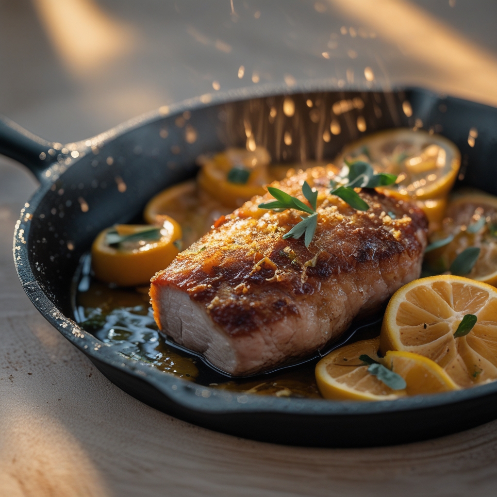 Final Citrus‑Parmesan Pork Tenderloin Power Skillet
