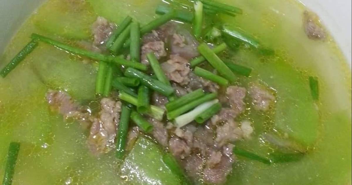 Canh bí đao thịt bò