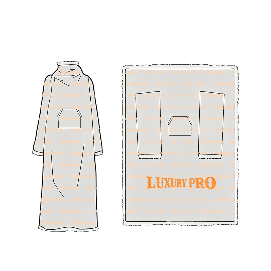 Composite Thick Fleece Wearable Blanket