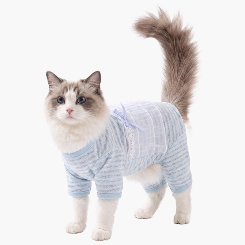 Cat belly protection, thin, four legs, summer