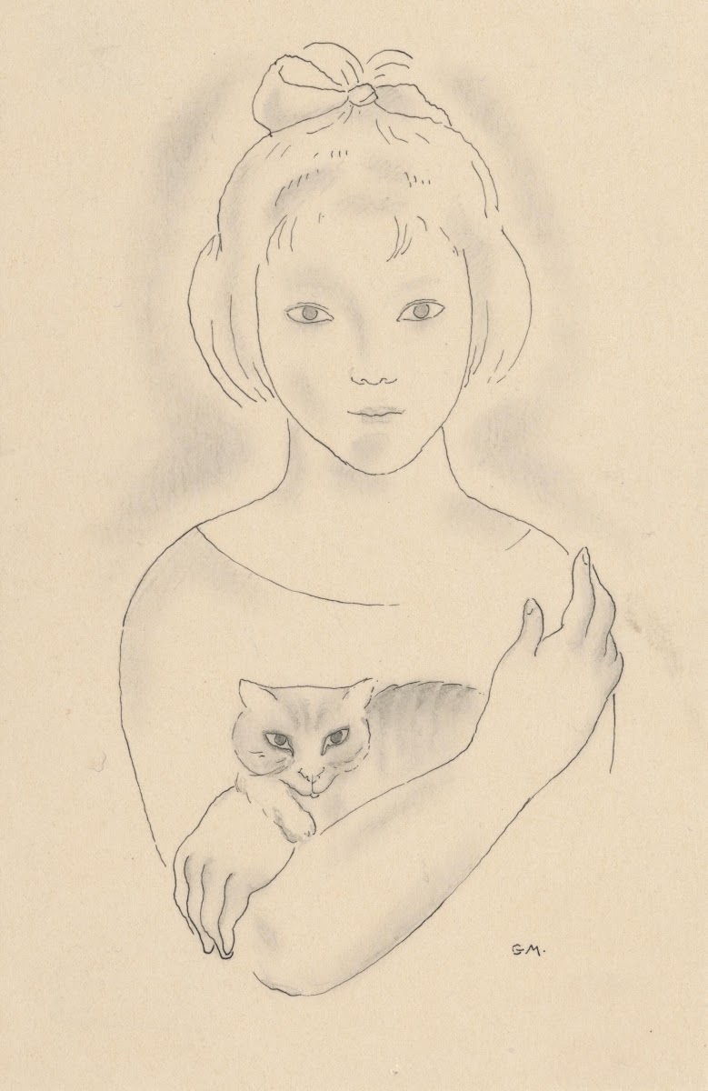A Little Girl with a Cat 19271928