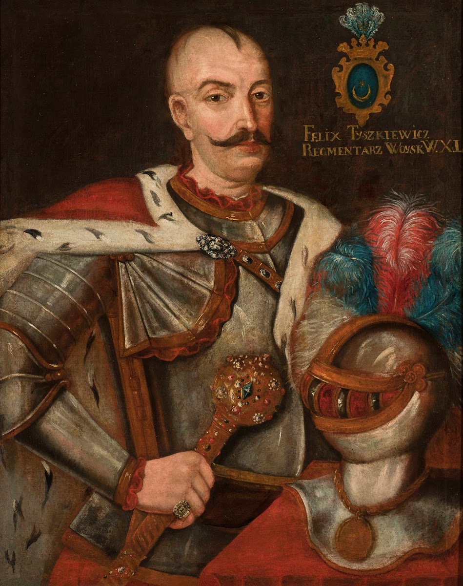 Portrait of Felix Tyszkiewicz  Leliwa coat of arms regimentarius deputy hetman o