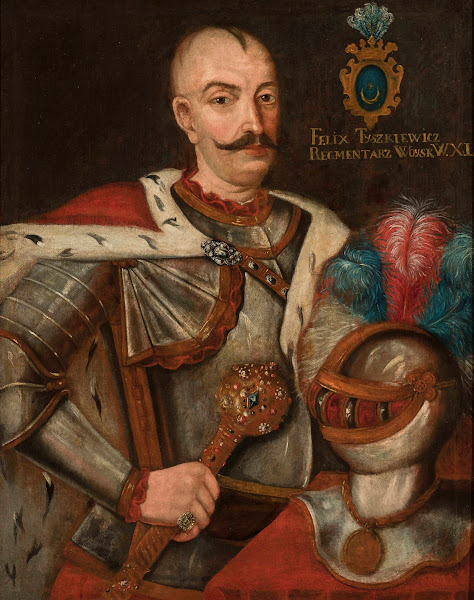 Portrait of Felix Tyszkiewicz  Leliwa coat of arms regimentarius deputy hetman o