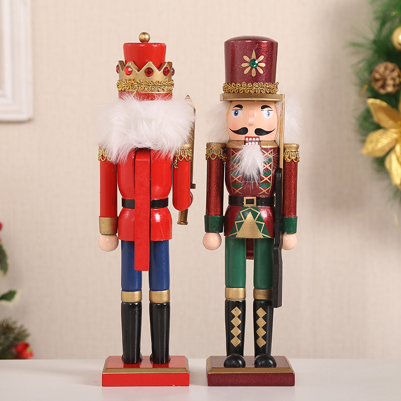 Holz-Nussknacker Set, weihnachtliche Tischdekoration