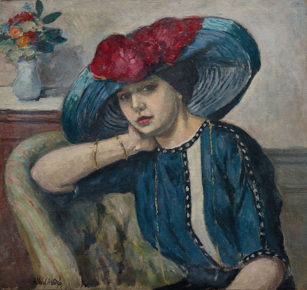 Femme au chapeau bleu 1910 12