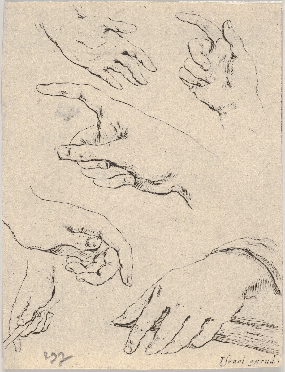 Plate 6 six hands 1649