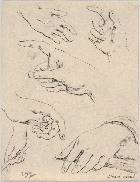 Plate 6 six hands 1649