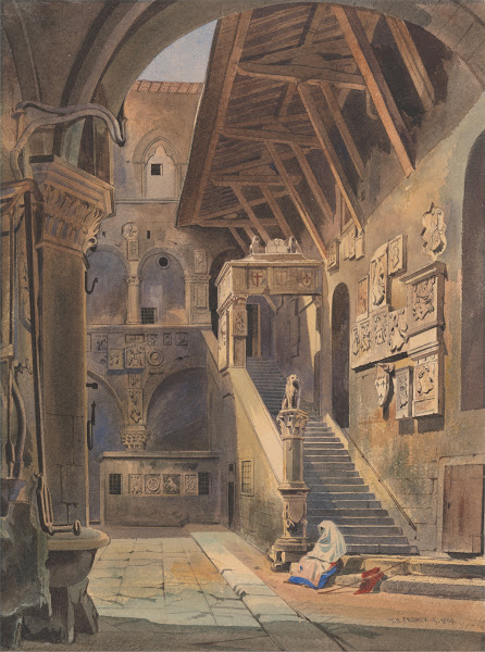 Court of the Bargello Florence 1839