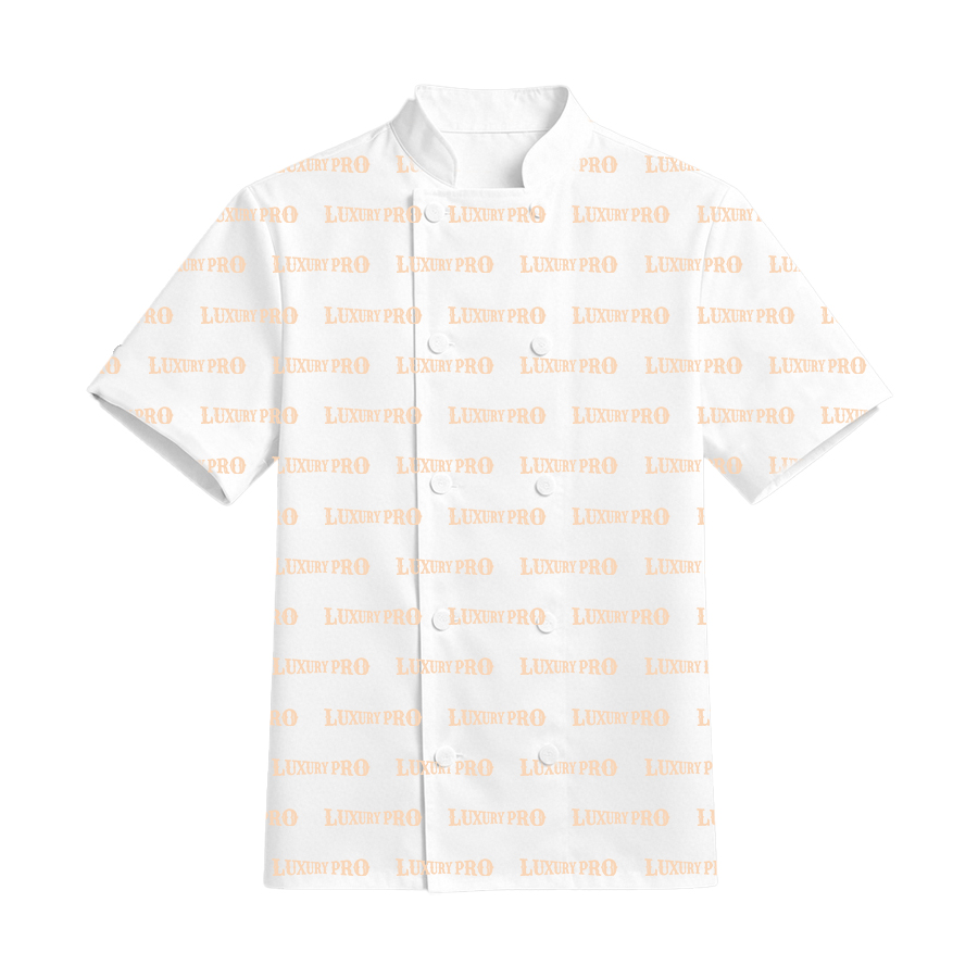 AOP PHT Short sleeve double breasted chef jacket
