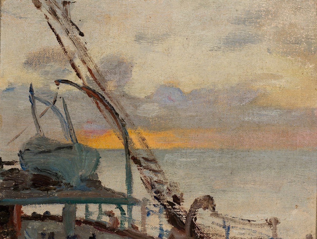 View from the ship From the journey to India 1907