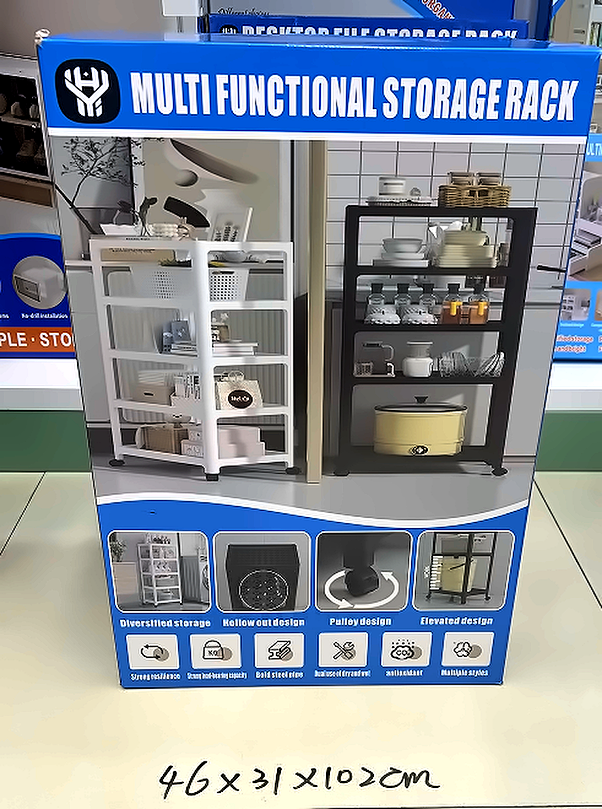 Estante Cocina 46x31x102,5 5 Niveles