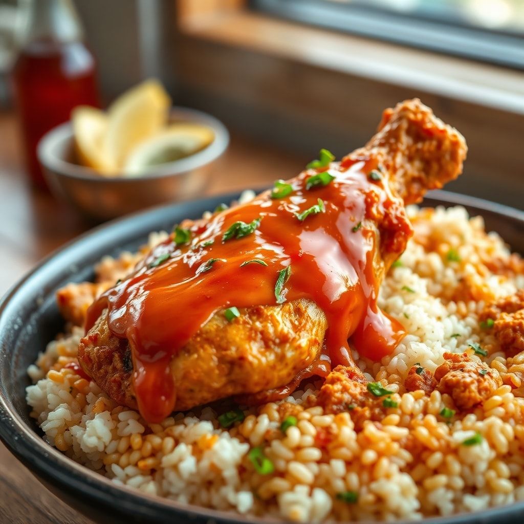 Nando’s Portuguese Chicken and Rice One Pot – Spicy Peri Peri Chicken Recipe (Easy 40-Minute Dinner) finished