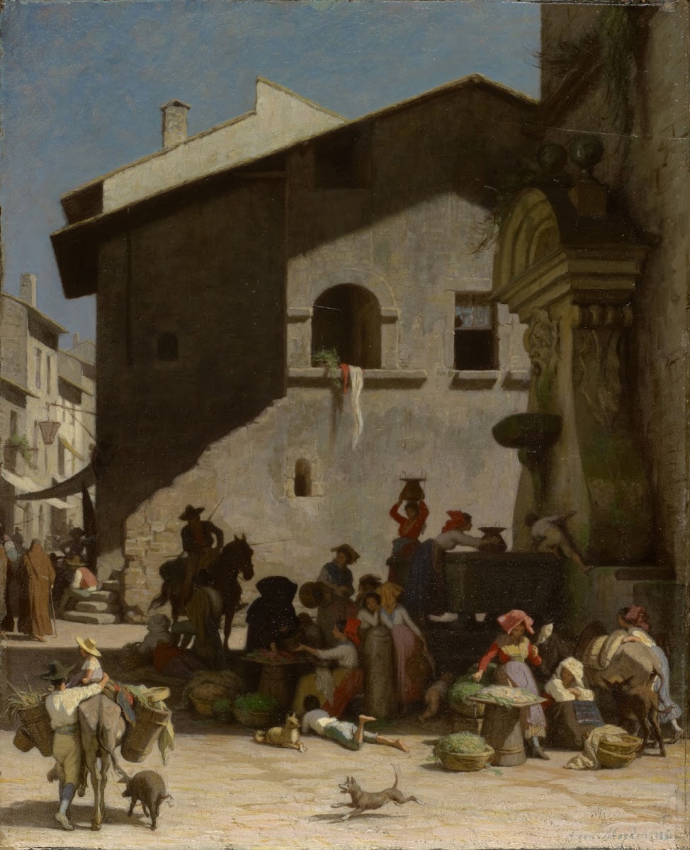 Roman Market Scene 1861