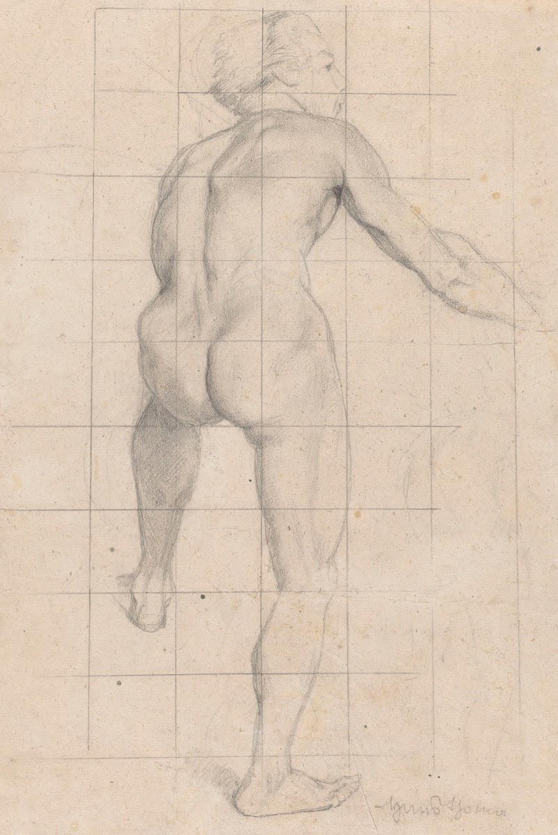Male Nude from the Back 1860