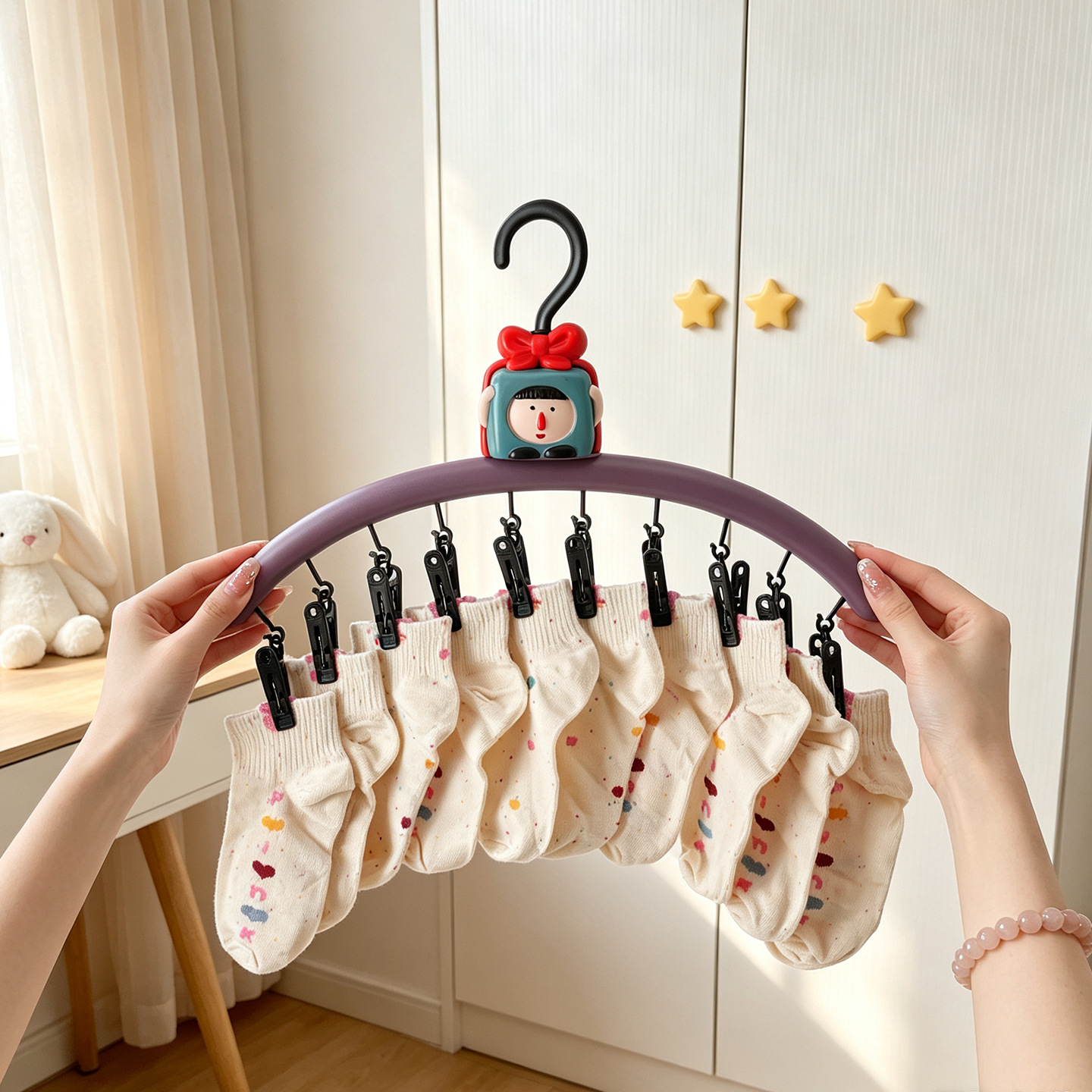 Wäscheständer mit Klammern, niedliches Design