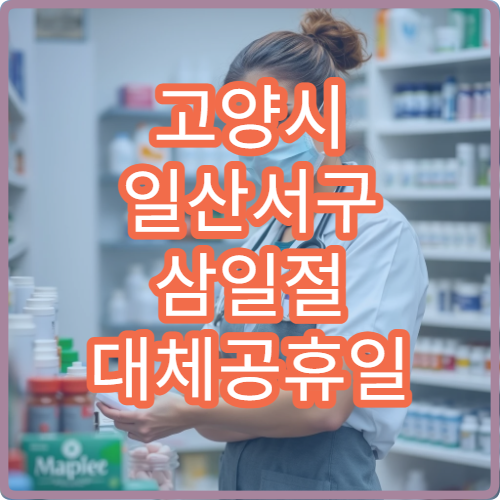 고양시 일산서구 삼일절 대체공휴일 정신건강의학과 연휴 진료 병원 불안·우울증 상담 가능