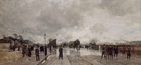 Un coin de Bercy pendant linondaton 1879