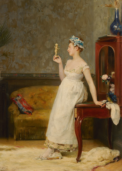 Dame In Interieur 1873