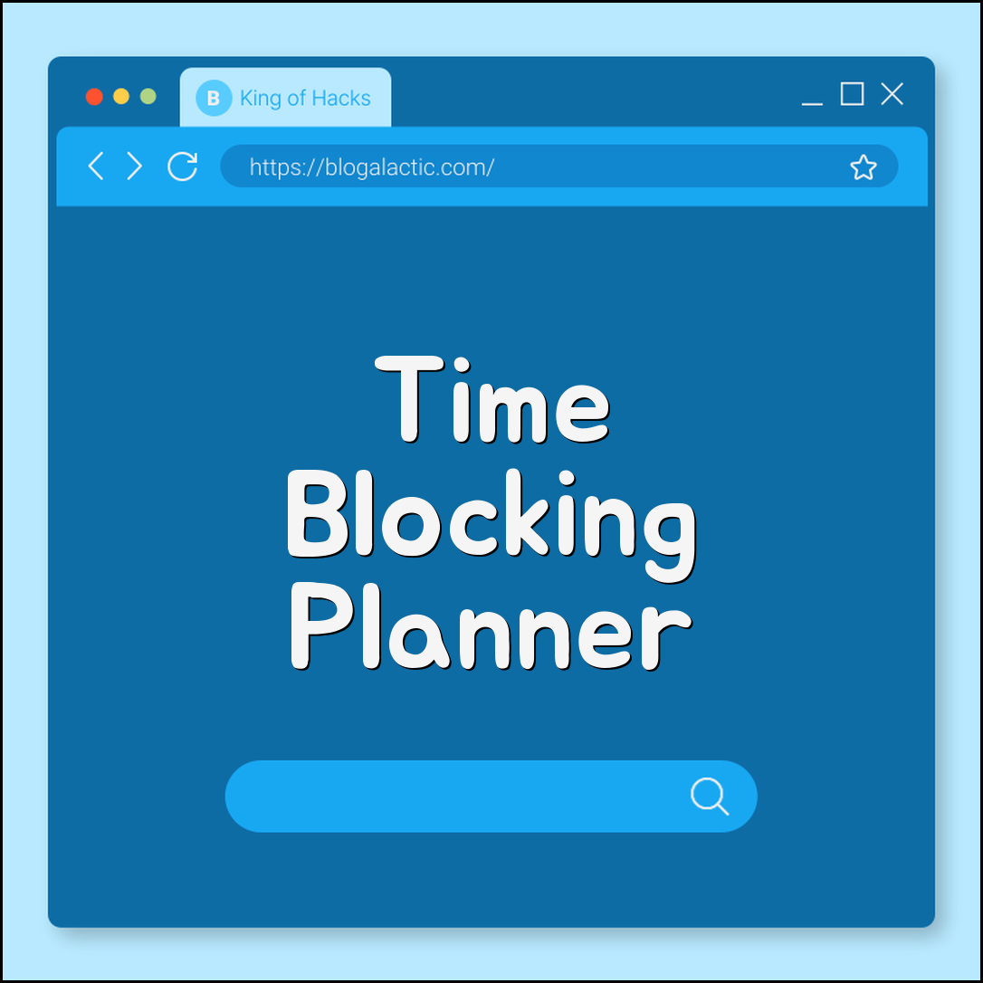 Time blocking daily planner (focus, tasks, priorities)