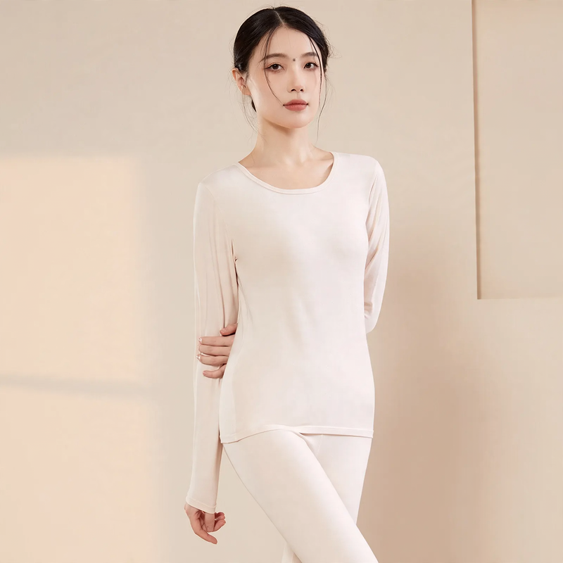 Women's Thermal Underwear Set Made of Pure Cotton