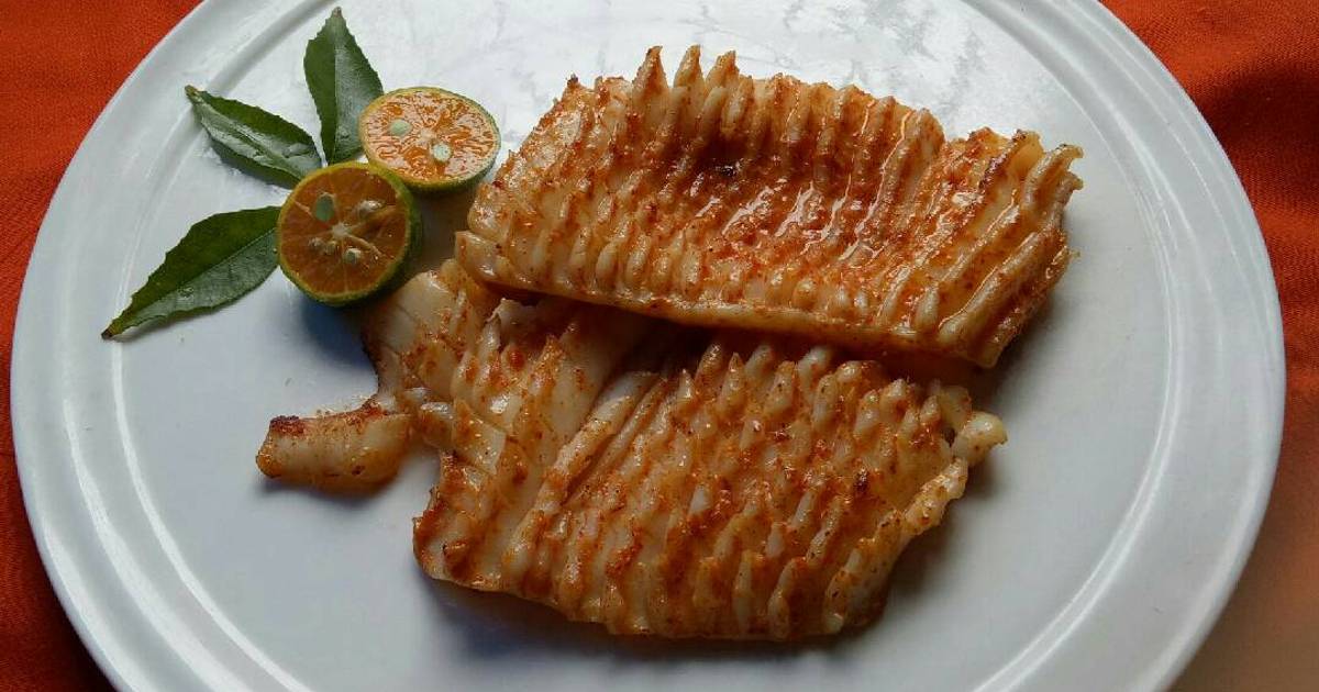 Mực áp chảo ngũ vị