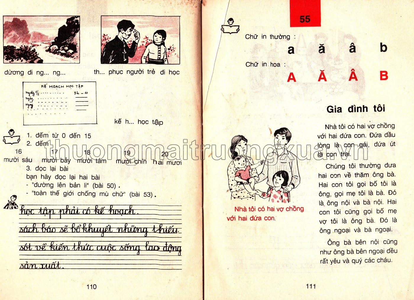 Tiếng Việt (sách học chữ dùng cho người lớn), tập 1 - 1992 - Trang 56