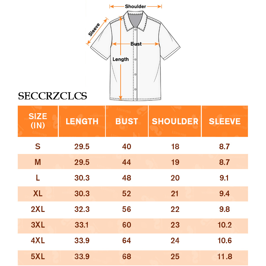 AOP SEC Adult Normal Collar Shirt