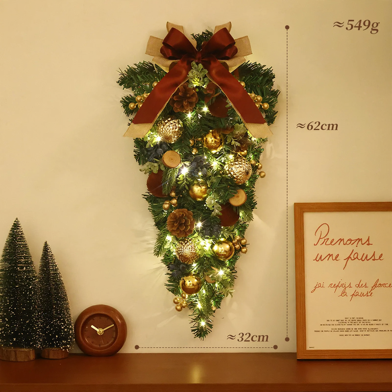 Christmas wreath for door and tree decoration