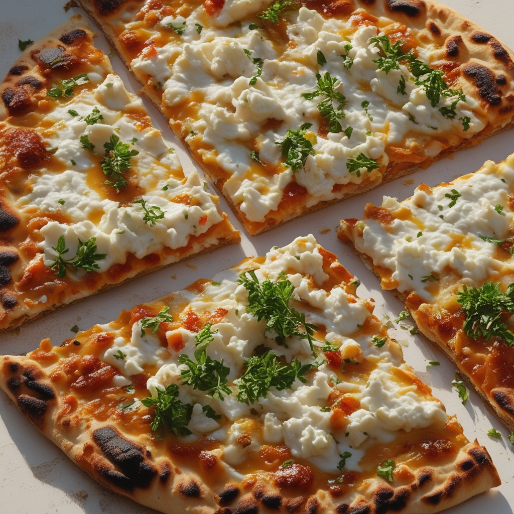 Viral Cottage Cheese Flatbread - Easy Homemade Comfort Food finished