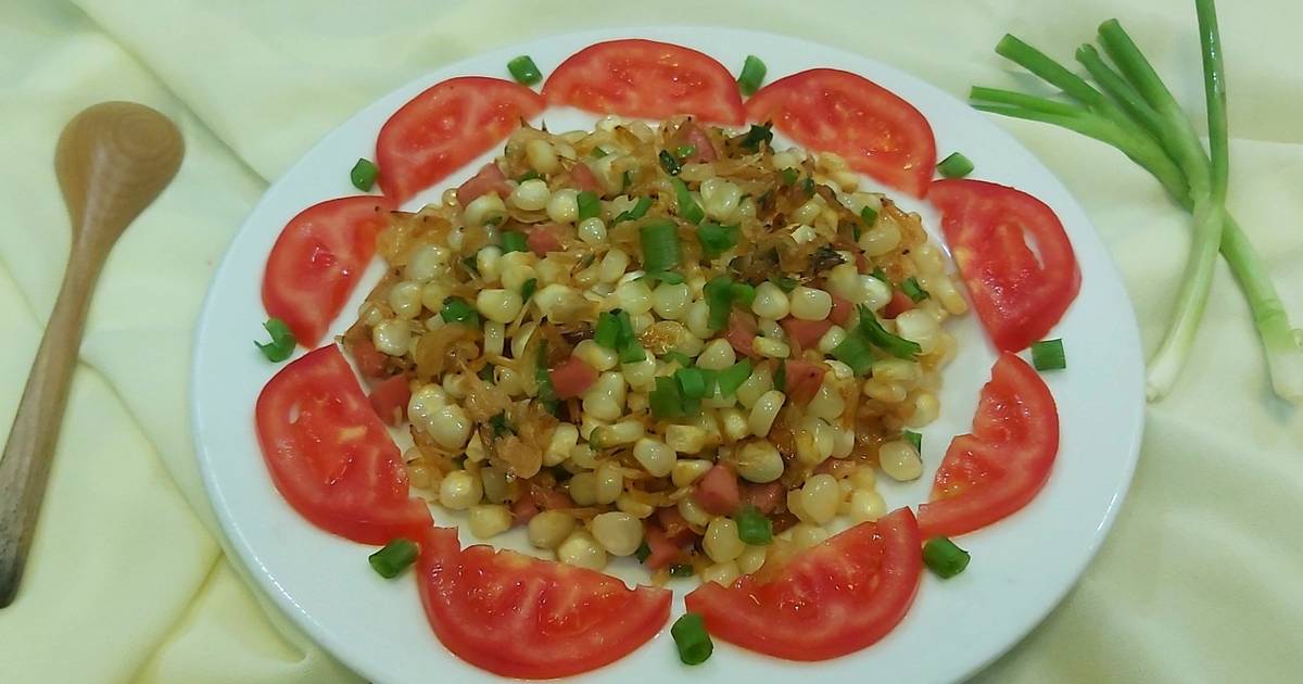 Ngô xào tép khô