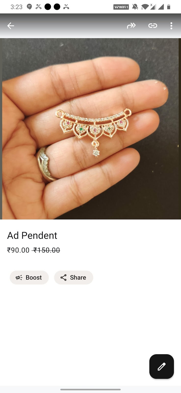 Ameracan Diamond Pendent G