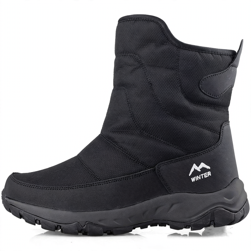 Men's winter boots, lined, slip-resistant